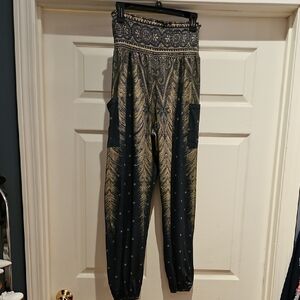 Elegant Women's Silky Dress Jogger Pants